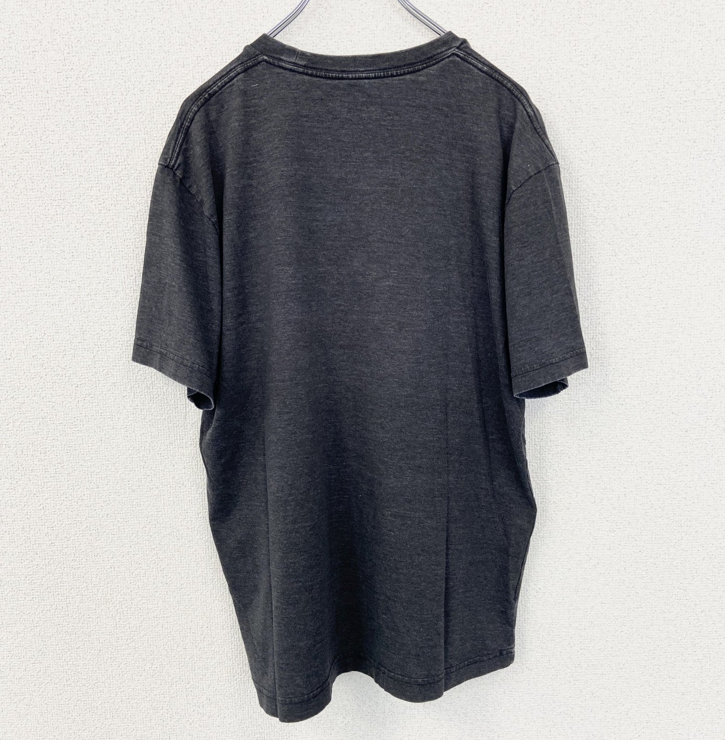 古着 used　OLD NAVY　オールドネイビー　半袖ダメージプリントTシャツ　クルーネック　カジュアル　グレー　Lサイズ