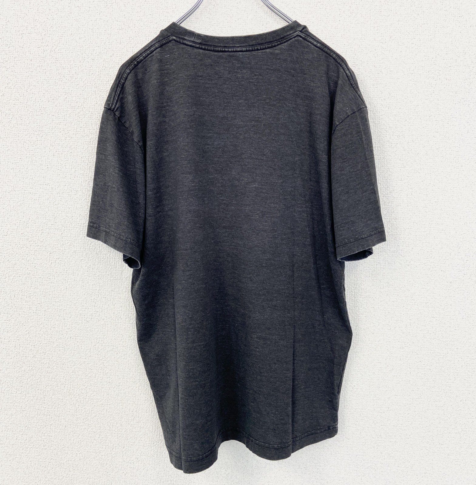 古着 used　OLD NAVY　オールドネイビー　半袖ダメージプリントTシャツ　クルーネック　カジュアル　グレー　Lサイズ