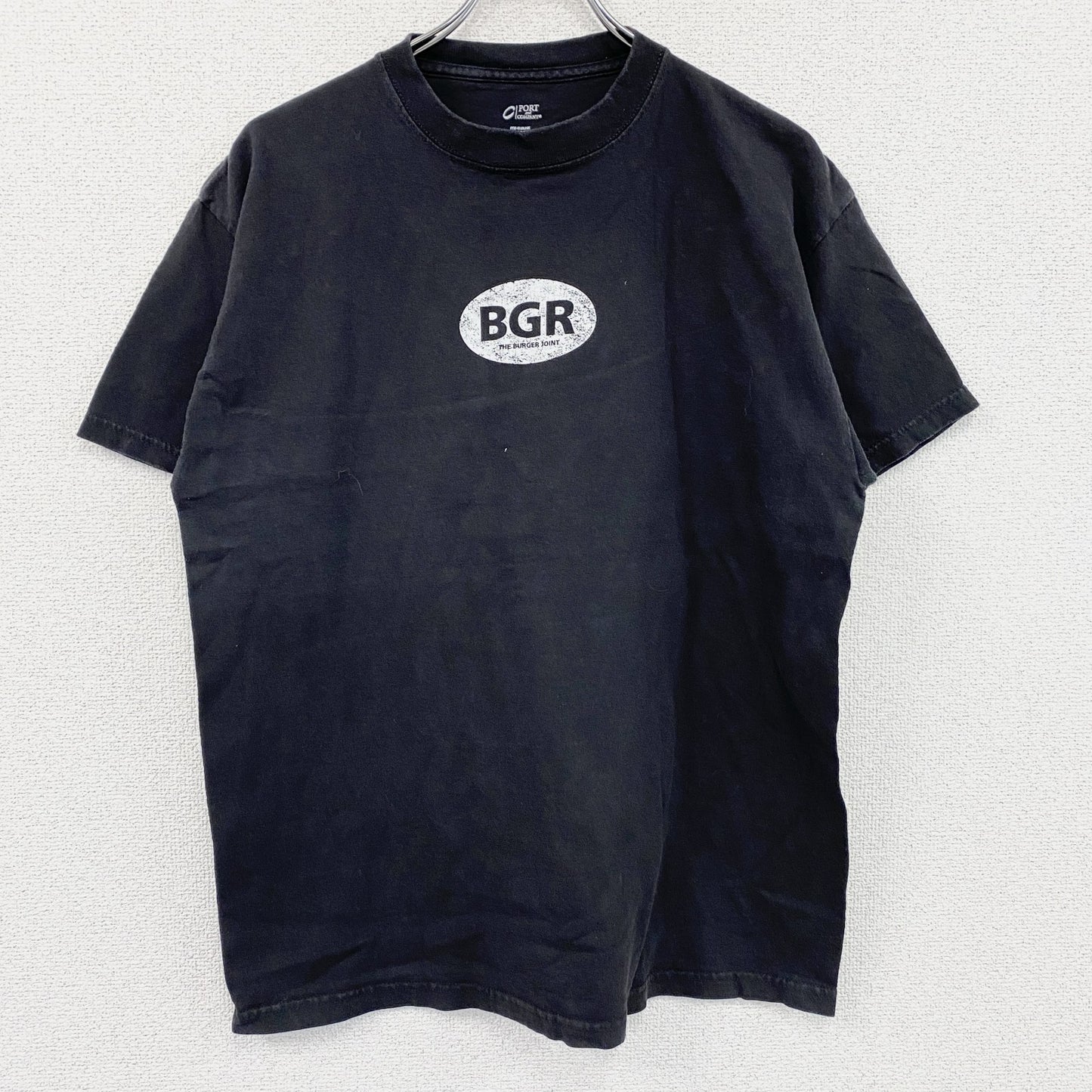 PORT&COMPANY　ポート&カンパニー　BGR　半袖プリントTシャツ　黒　ブラック　Lサイズ