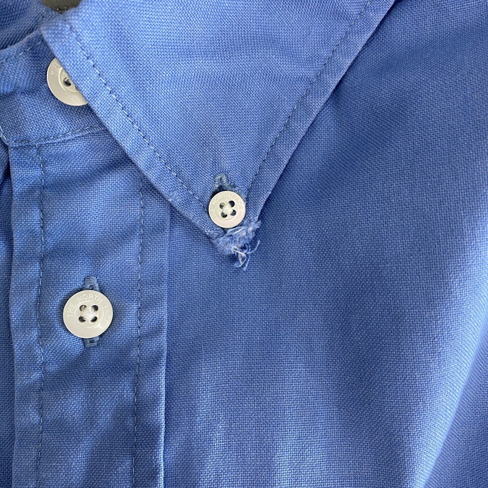 THE NORTH FACE　ザ・ノースフェイス　長袖ボタンダウンシャツ　青　ブルー　Mサイズ