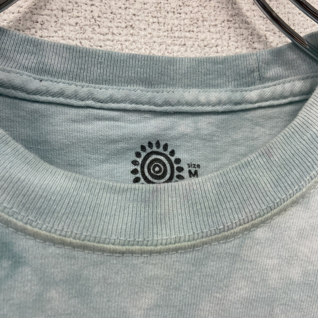 THE MOUNTAIN　ザマウンテン　半袖プリントTシャツ　タイダイ　アニマルT　水色　ライトブルー　Mサイズ