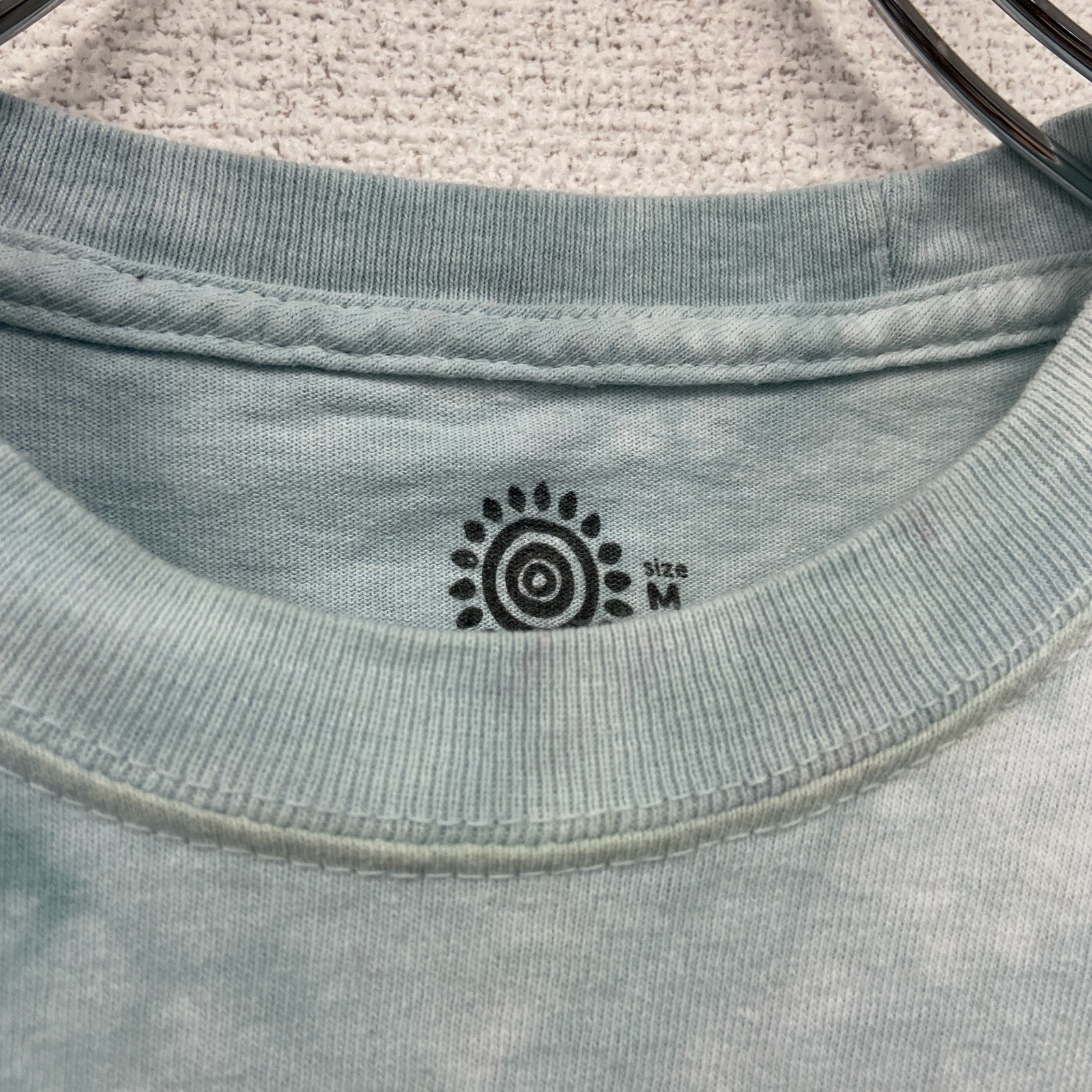 THE MOUNTAIN　ザマウンテン　半袖プリントTシャツ　タイダイ　アニマルT　水色　ライトブルー　Mサイズ