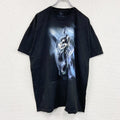 THE MOUNTAIN　ザマウンテン　半袖プリントTシャツ　タイダイ　黒　ブラック　XLサイズ
