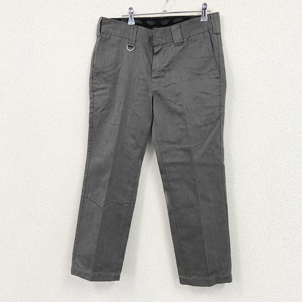 Dickies　ディッキーズ　ワークパンツ　チノパンツ　ジップフライ　キーリング付き　灰色　グレー　W32サイズ