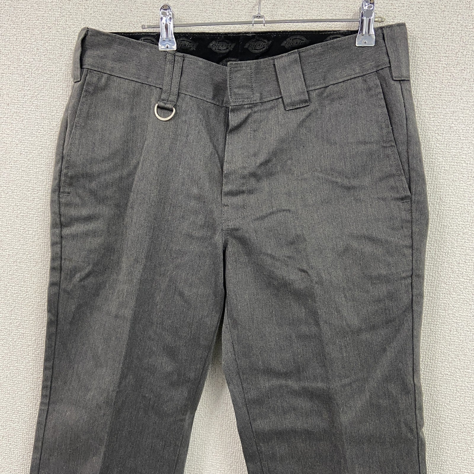 Dickies　ディッキーズ　ワークパンツ　チノパンツ　ジップフライ　キーリング付き　灰色　グレー　W32サイズ