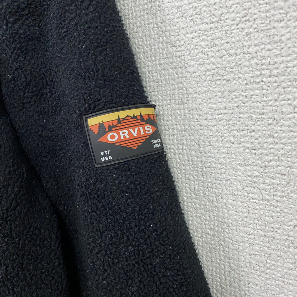 ORVIS　オルビス　フルジップフリースジャケット　無地　黒　ブラック　Lサイズ