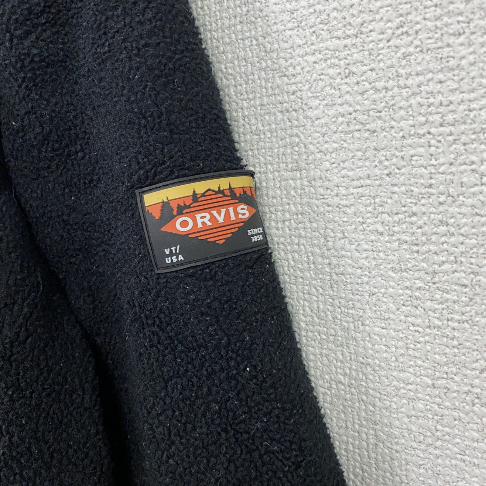 ORVIS　オルビス　フルジップフリースジャケット　無地　黒　ブラック　Lサイズ
