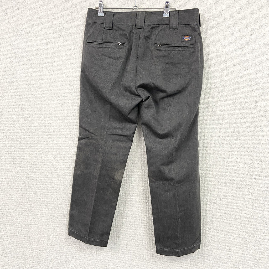 Dickies　ディッキーズ　ワークパンツ　チノパンツ　ジップフライ　キーリング付き　灰色　グレー　W32サイズ