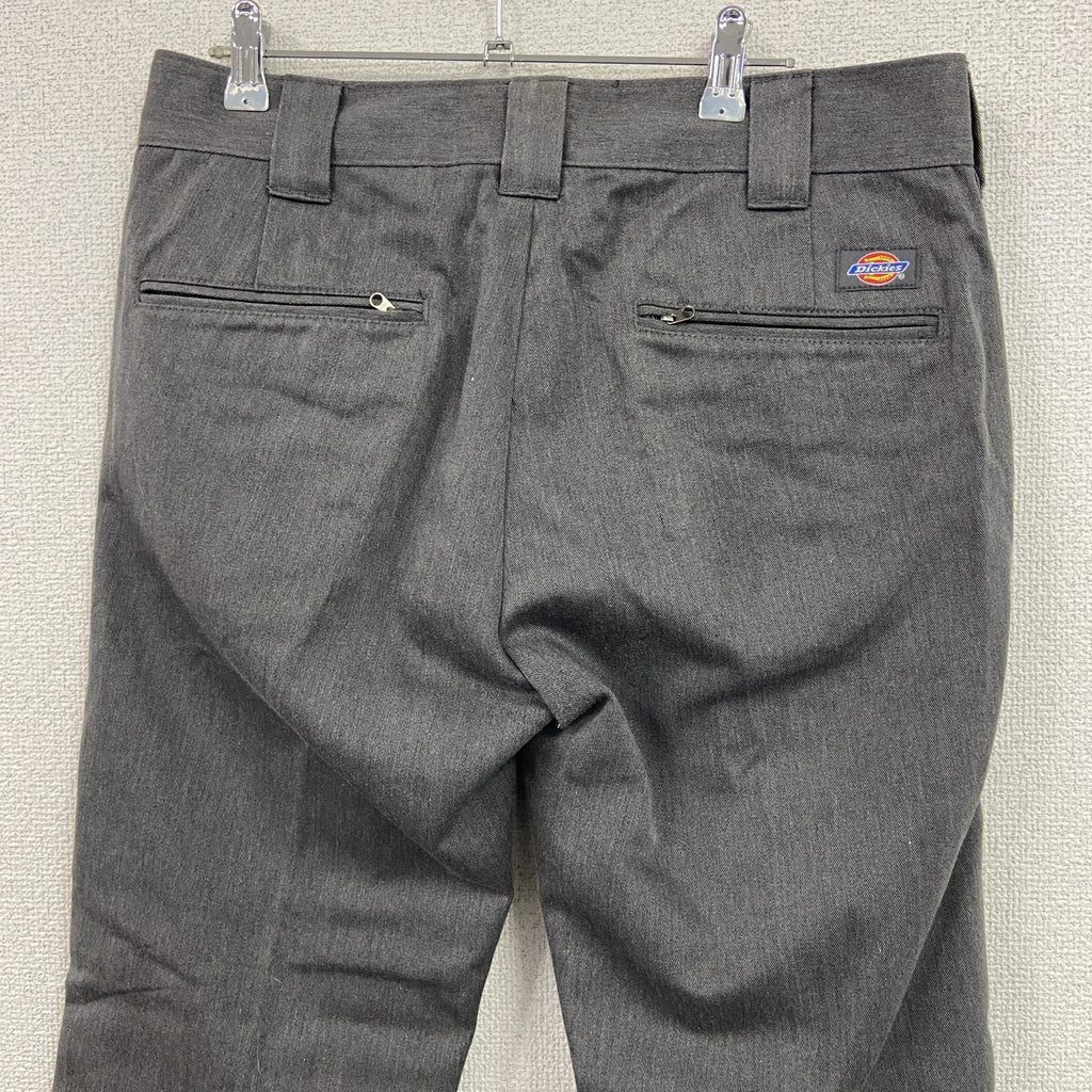 Dickies　ディッキーズ　ワークパンツ　チノパンツ　ジップフライ　キーリング付き　灰色　グレー　W32サイズ