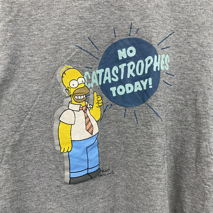 The Simpsons　ザ・シンプソンズ　半袖プリントTシャツ　灰色　グレー　Lサイズ