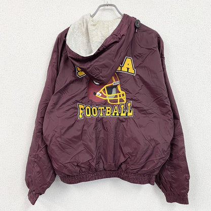 90s　Holloway　ホロウェイ　NFL　Redskins　フルジップナイロンジャケット　ヴィンテージ　ボルドー　Mサイズ　