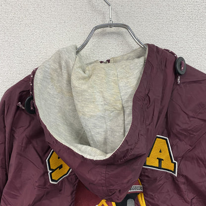 90s　Holloway　ホロウェイ　NFL　Redskins　フルジップナイロンジャケット　ヴィンテージ　ボルドー　Mサイズ　