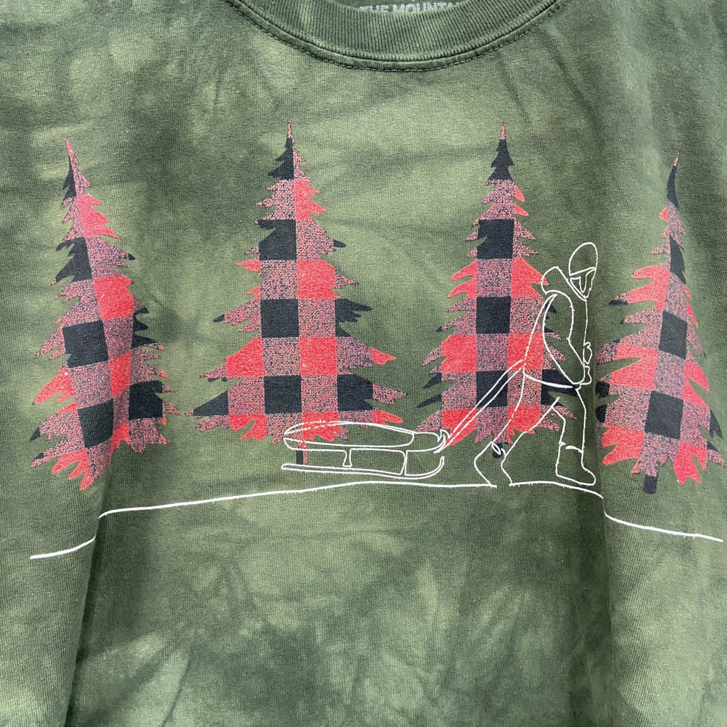 THE MOUNTAIN　ザマウンテン　半袖プリントTシャツ　タイダイ　緑　グリーン　3XLサイズ