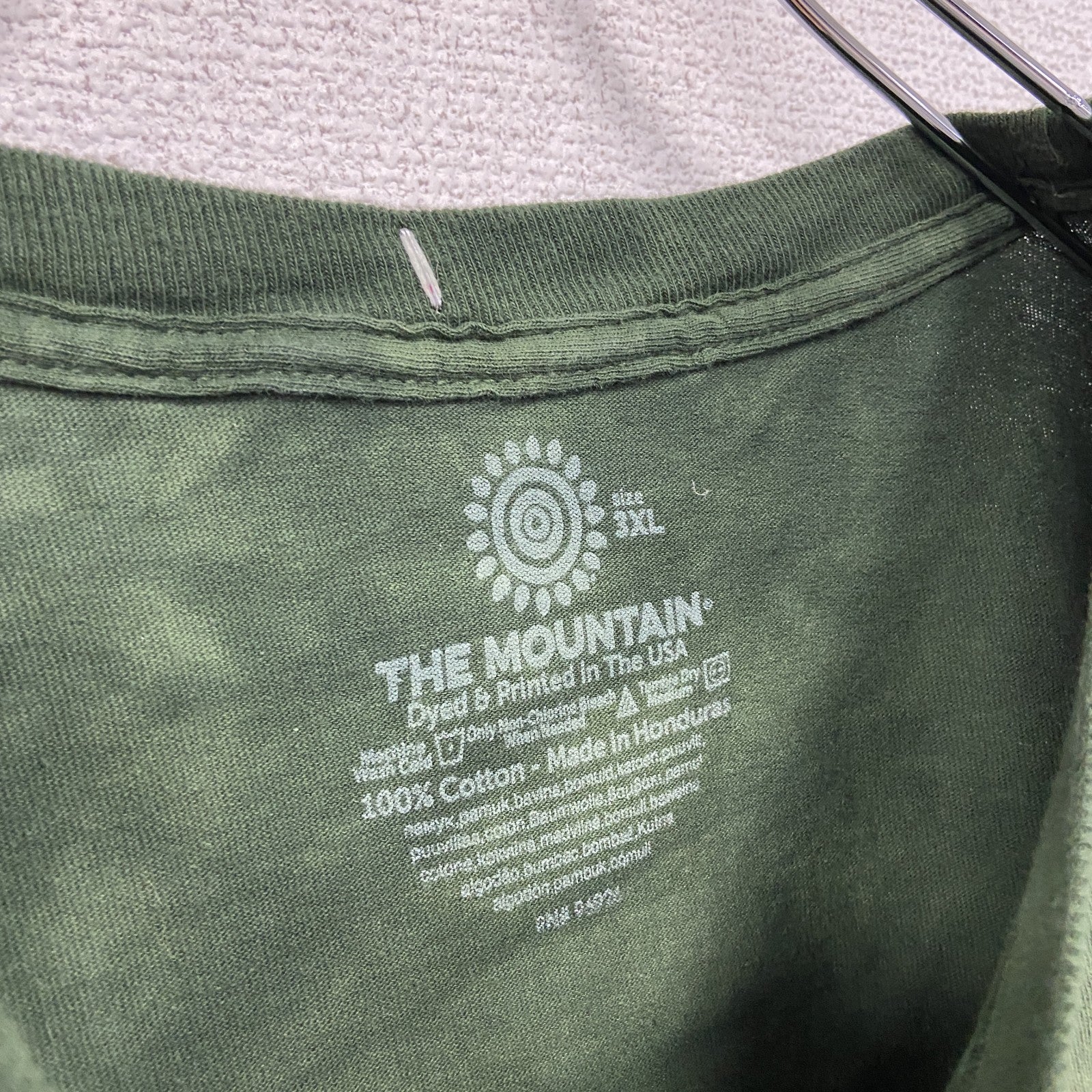 THE MOUNTAIN　ザマウンテン　半袖プリントTシャツ　タイダイ　緑　グリーン　3XLサイズ