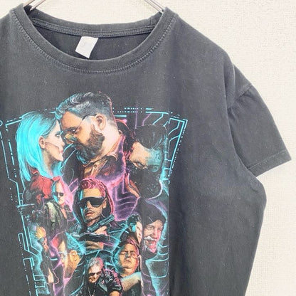 SOL’S　半袖プリントゲームTシャツ　Friendly Fire　ビックデザイン　クルーネック　黒　ブラック　Sサイズ
