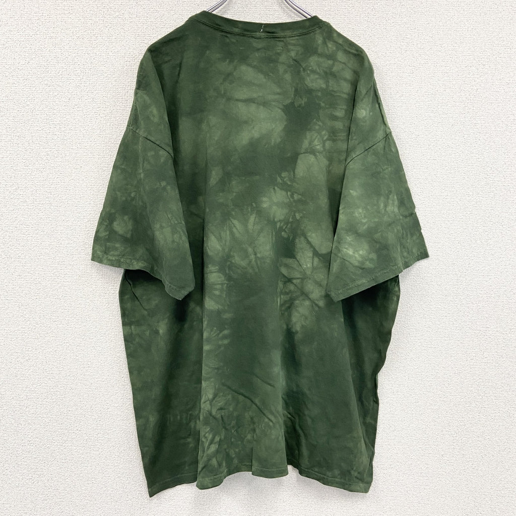 THE MOUNTAIN　ザマウンテン　半袖プリントTシャツ　タイダイ　緑　グリーン　3XLサイズ