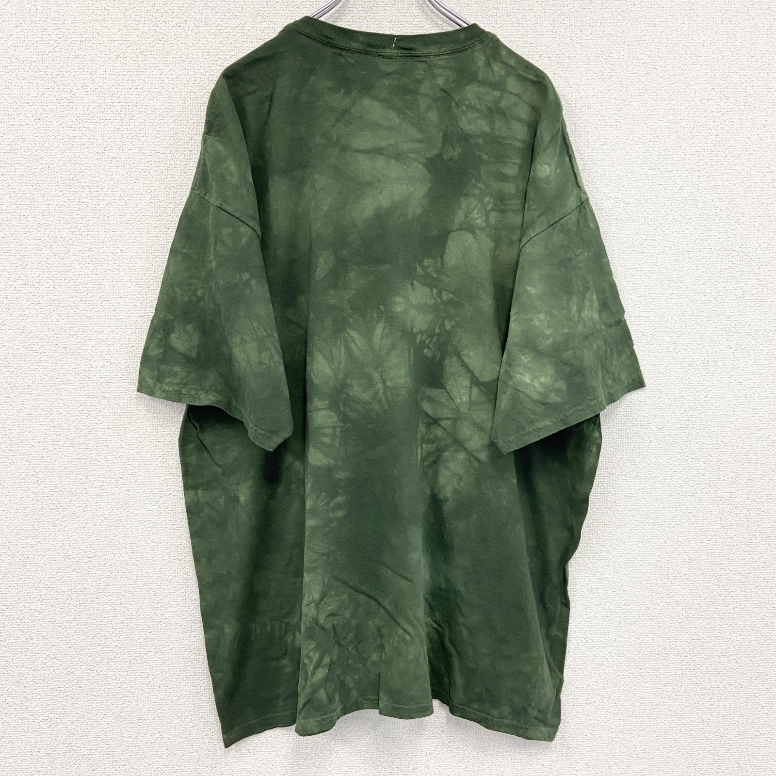 THE MOUNTAIN　ザマウンテン　半袖プリントTシャツ　タイダイ　緑　グリーン　3XLサイズ