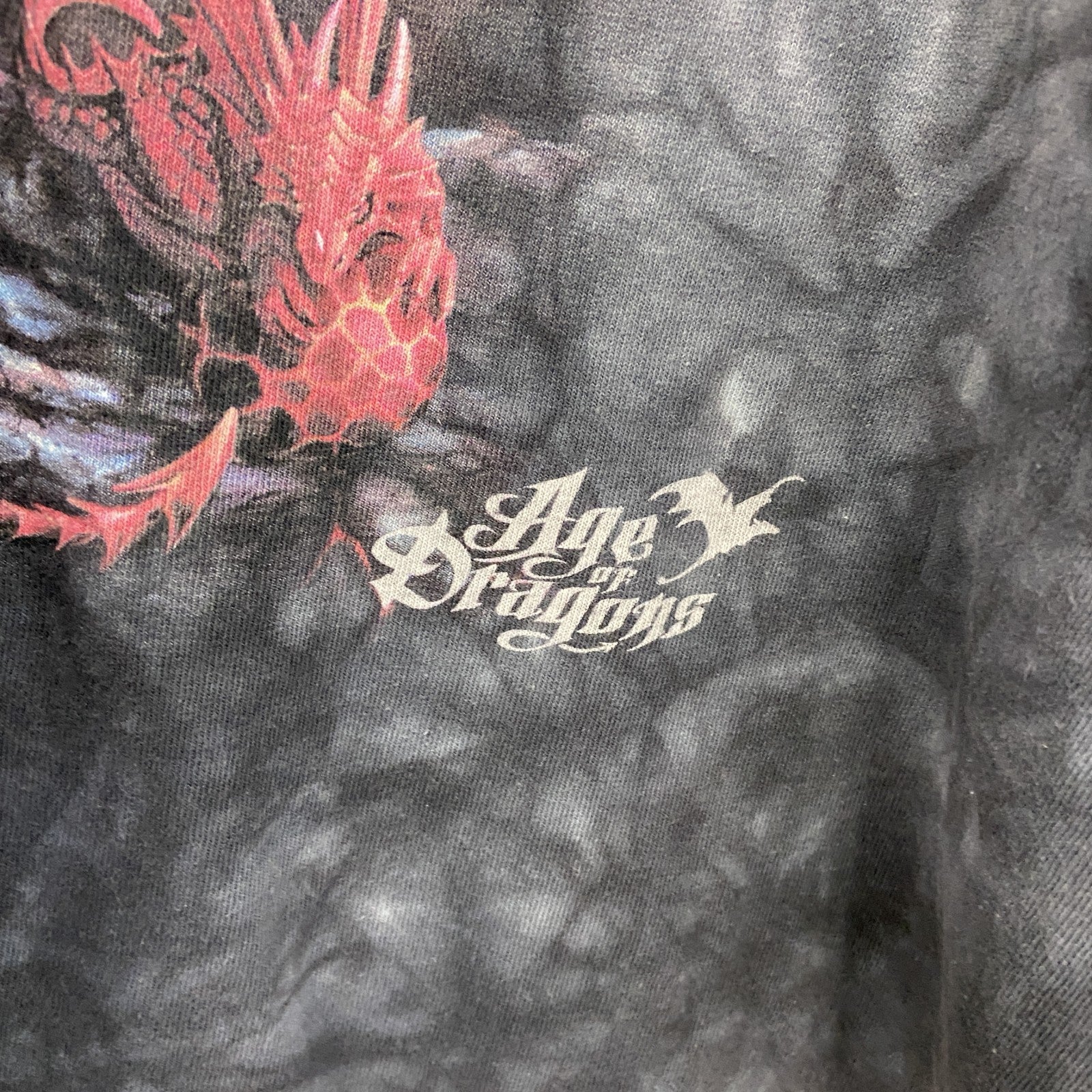 THE MOUNTAIN　ザマウンテン　半袖プリントTシャツ　タイダイ　黒　ブラック　2XLサイズ