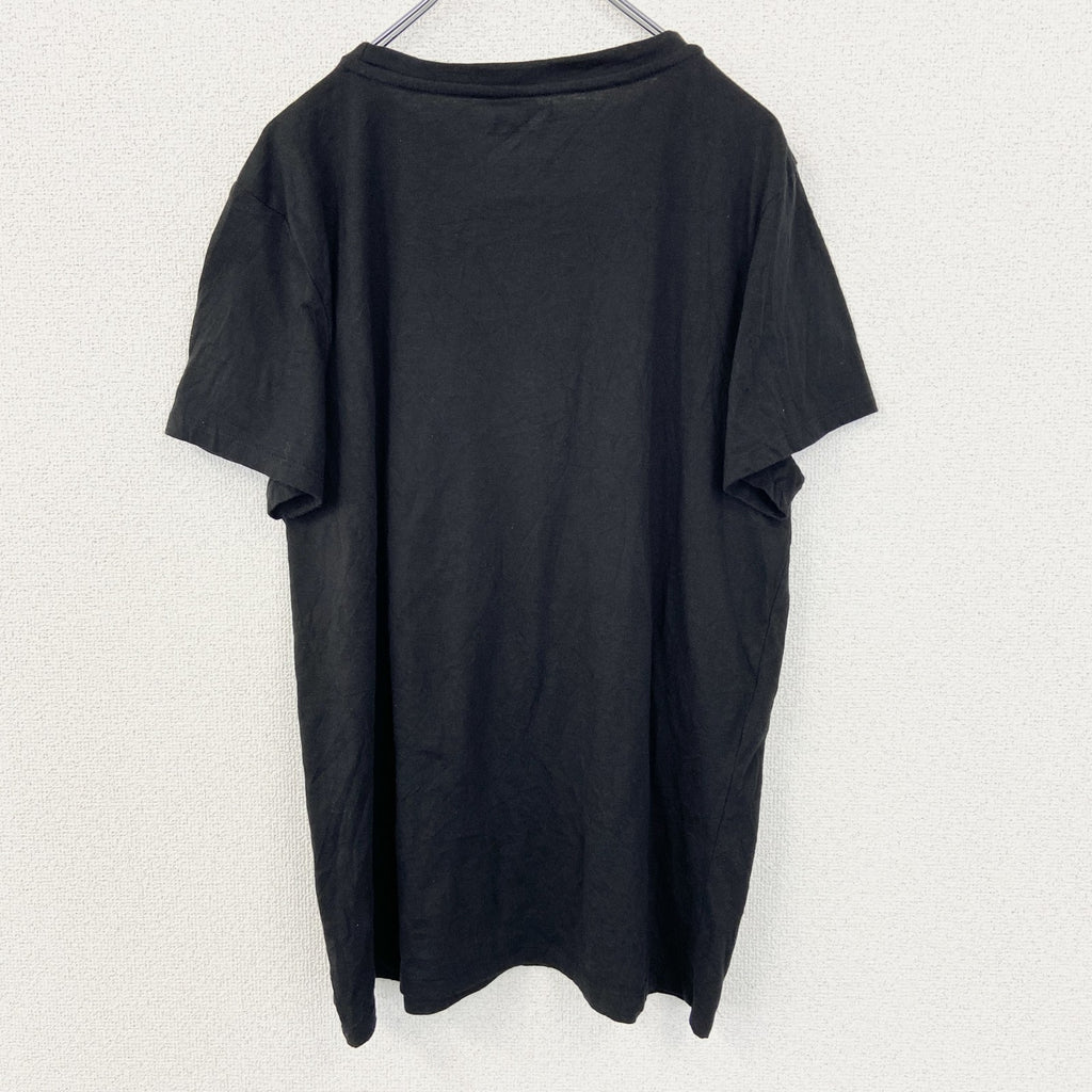 古着 used　MISSION RIDGE　ミッション リッジ　半袖プリントデザインTシャツ　クルーネック　ゴースト　黒　Lサイズ