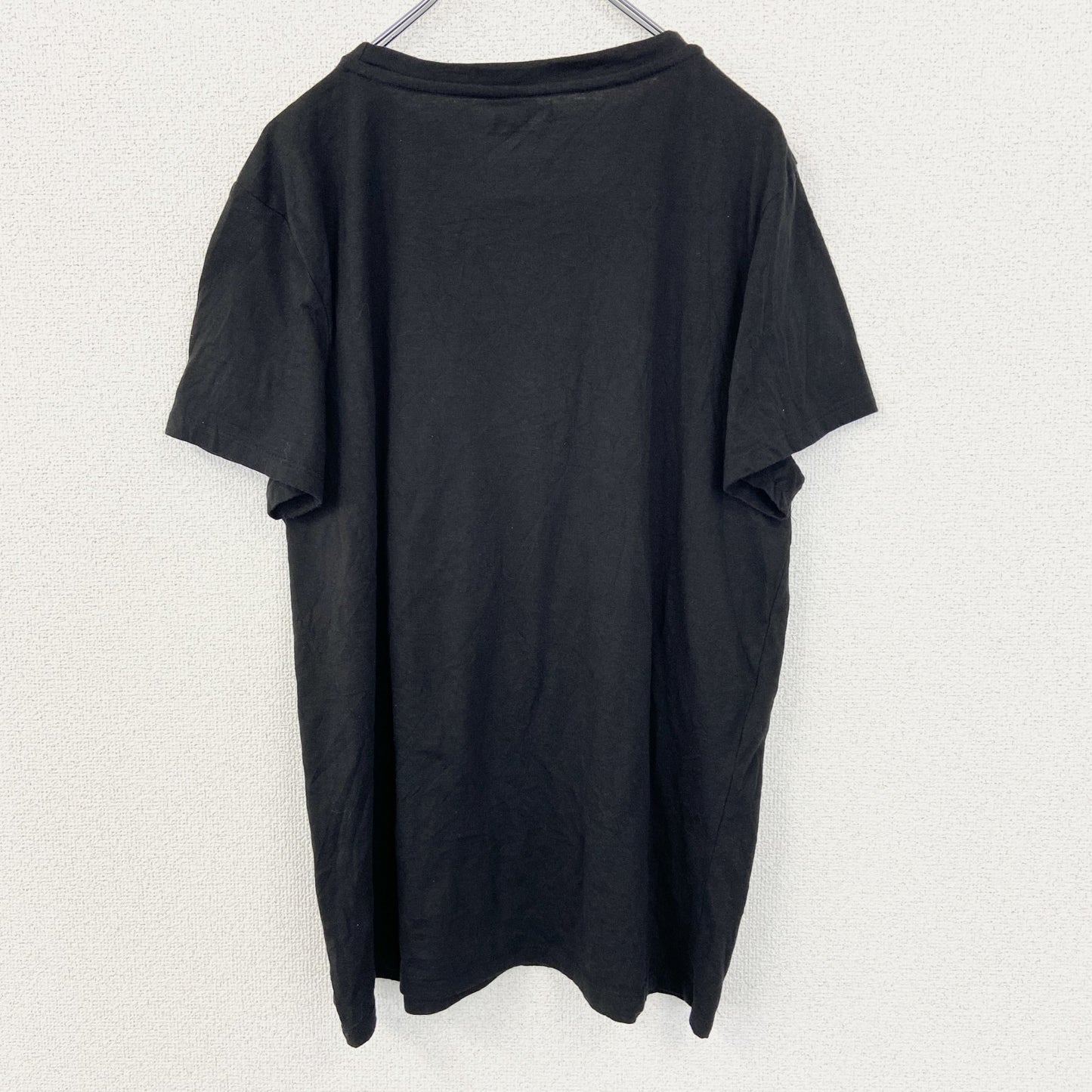 古着 used　MISSION RIDGE　ミッション リッジ　半袖プリントデザインTシャツ　クルーネック　ゴースト　黒　Lサイズ