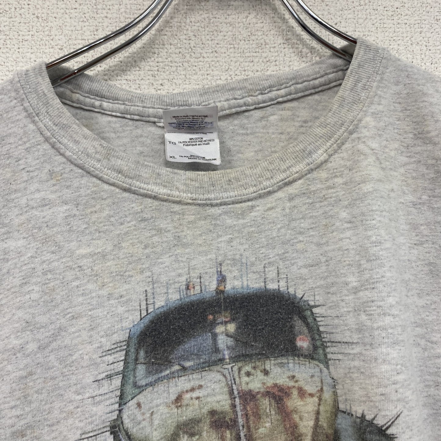 GILDAN　ギルダン　半袖プリントイラストTシャツ　Vintage Tatra T87　灰色　グレー　XLサイズ