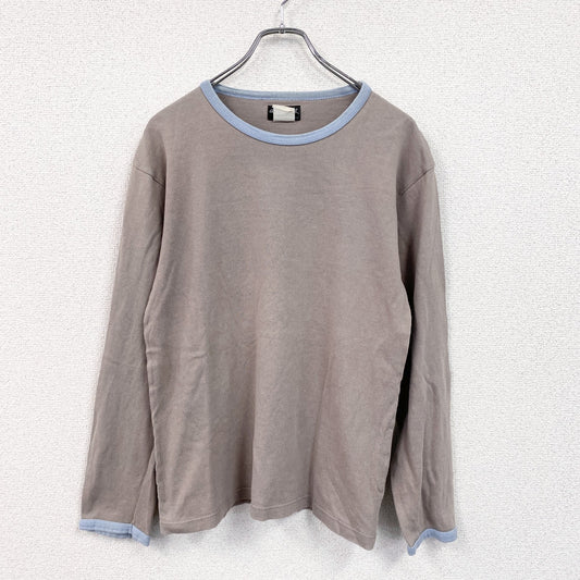 agnes b.　アニエスベー　長袖Tシャツ/ロンT　ライトベージュ　モカ　XLサイズ