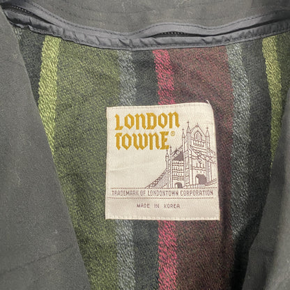 LONDON FOG　ロンドンフォグ　ダブルトレンチコート　黑　ブラック　10サイズ