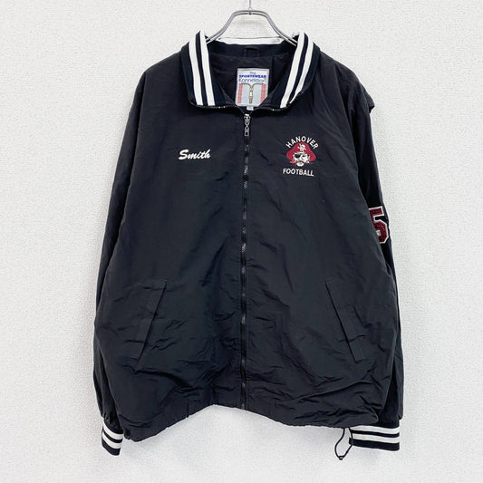 The Sportswear Konnektion　フルジップナイロンジャケット　黒　ブラック　XLサイズ