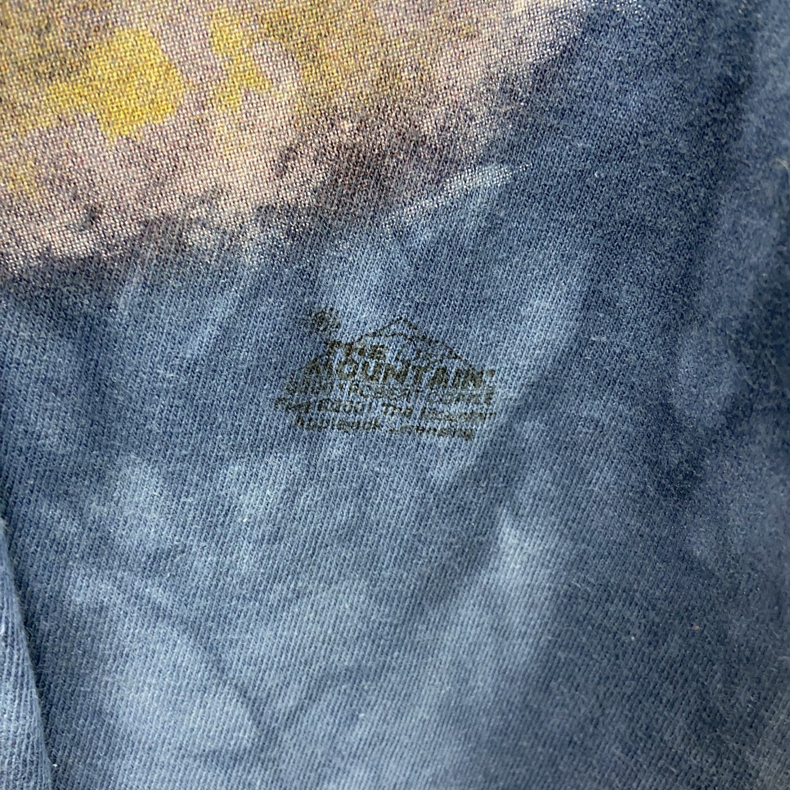 THE MOUNTAIN　ザマウンテン　半袖プリントTシャツ　アニマルT　タイダイ　青　ブルー　Lサイズ