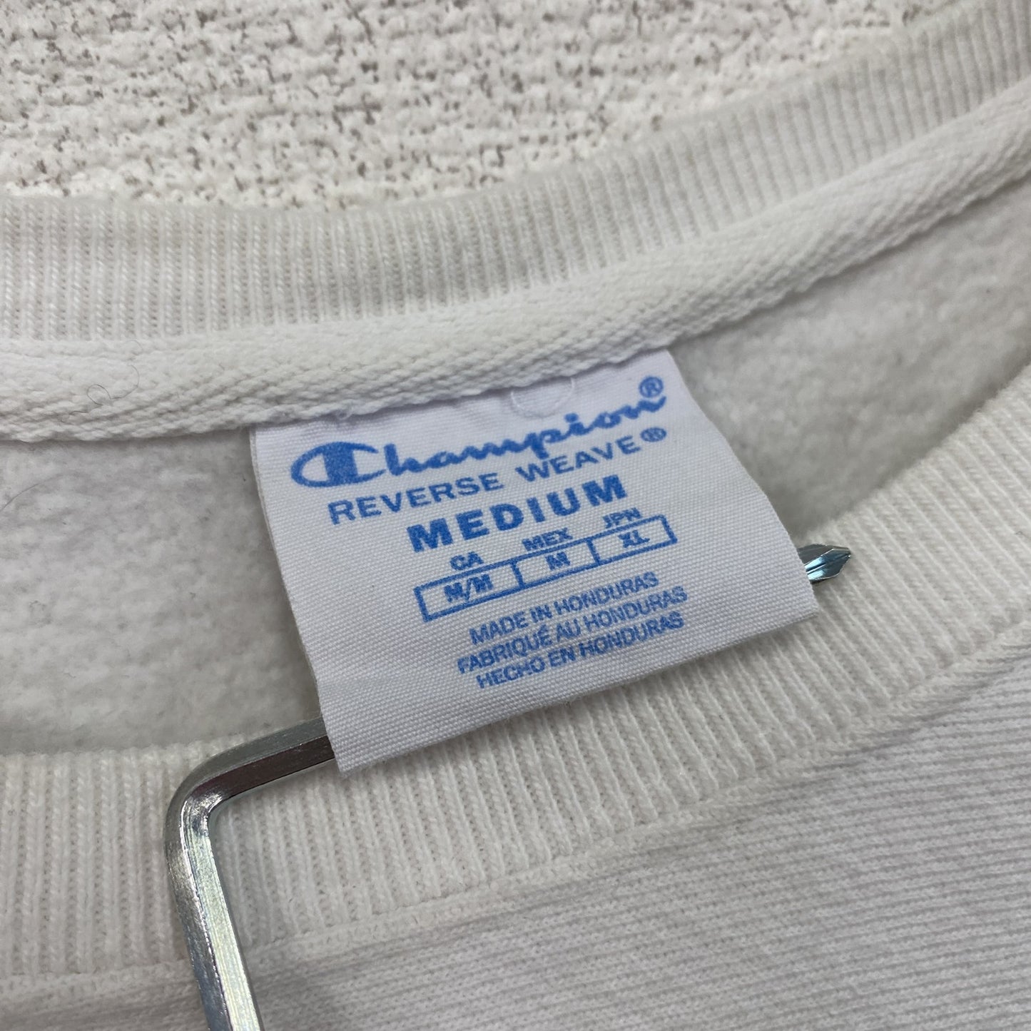 Champion　チャンピオン　リバースウィーブ　スウェット/トレーナー　白　ホワイト　Mサイズ