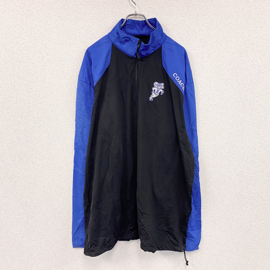X‐GRAIN　ハーフジッププルオーバージャケット　黒　ブラック　青　ブルー　4XL　