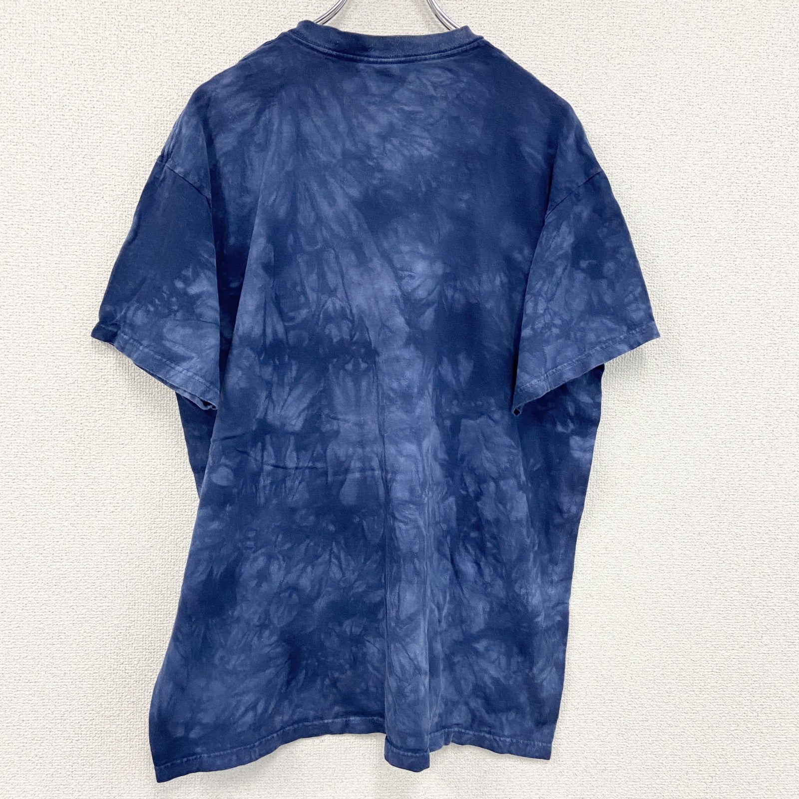 THE MOUNTAIN　ザマウンテン　半袖プリントTシャツ　アニマルT　タイダイ　青　ブルー　Lサイズ