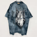 THE MOUNTAIN　ザマウンテン　半袖プリントTシャツ　アニマルT　タイダイ　灰色　グレー　XLサイズ