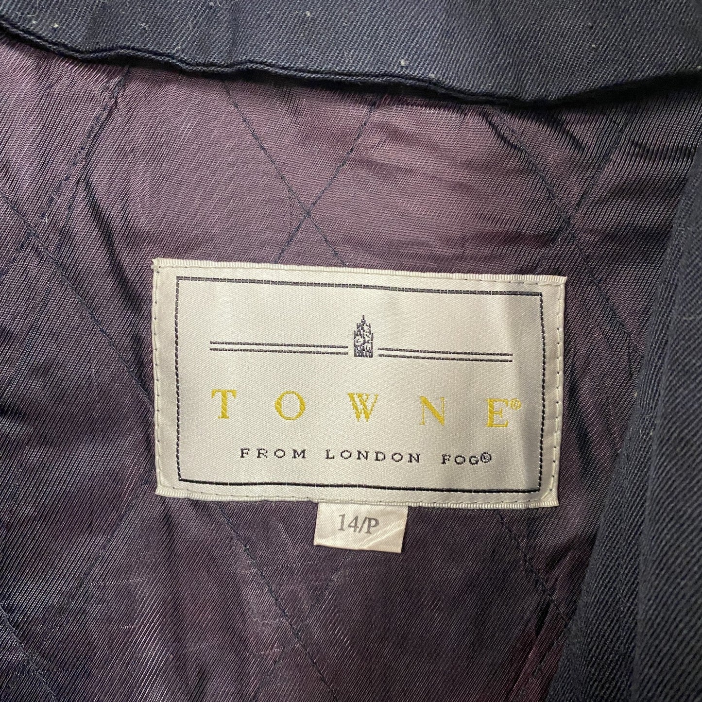 LONDON FOG　ロンドンフォグ　ステンカラーコート　バルマカーンコート　比翼仕立て　黑　ブラック　14サイズ