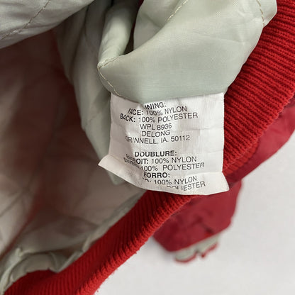 DeLONG　デロング　ハーフジップナイロンジャケット　赤　レッド　Lサイズ