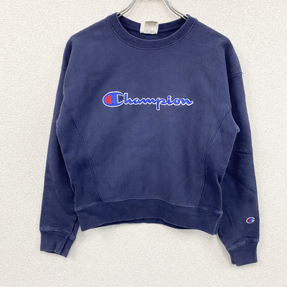 Champion　チャンピオン　リバースウィーブ　スウェット/トレーナー　デカロゴ　紺　ネイビー　Sサイズ