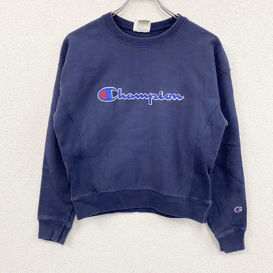 Champion　チャンピオン　リバースウィーブ　スウェット/トレーナー　デカロゴ　紺　ネイビー　Sサイズ