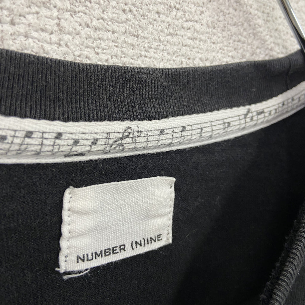 NUMBER (N)INE　ナンバーナイン　半袖Ｔシャツ　無地　黒　ブラック