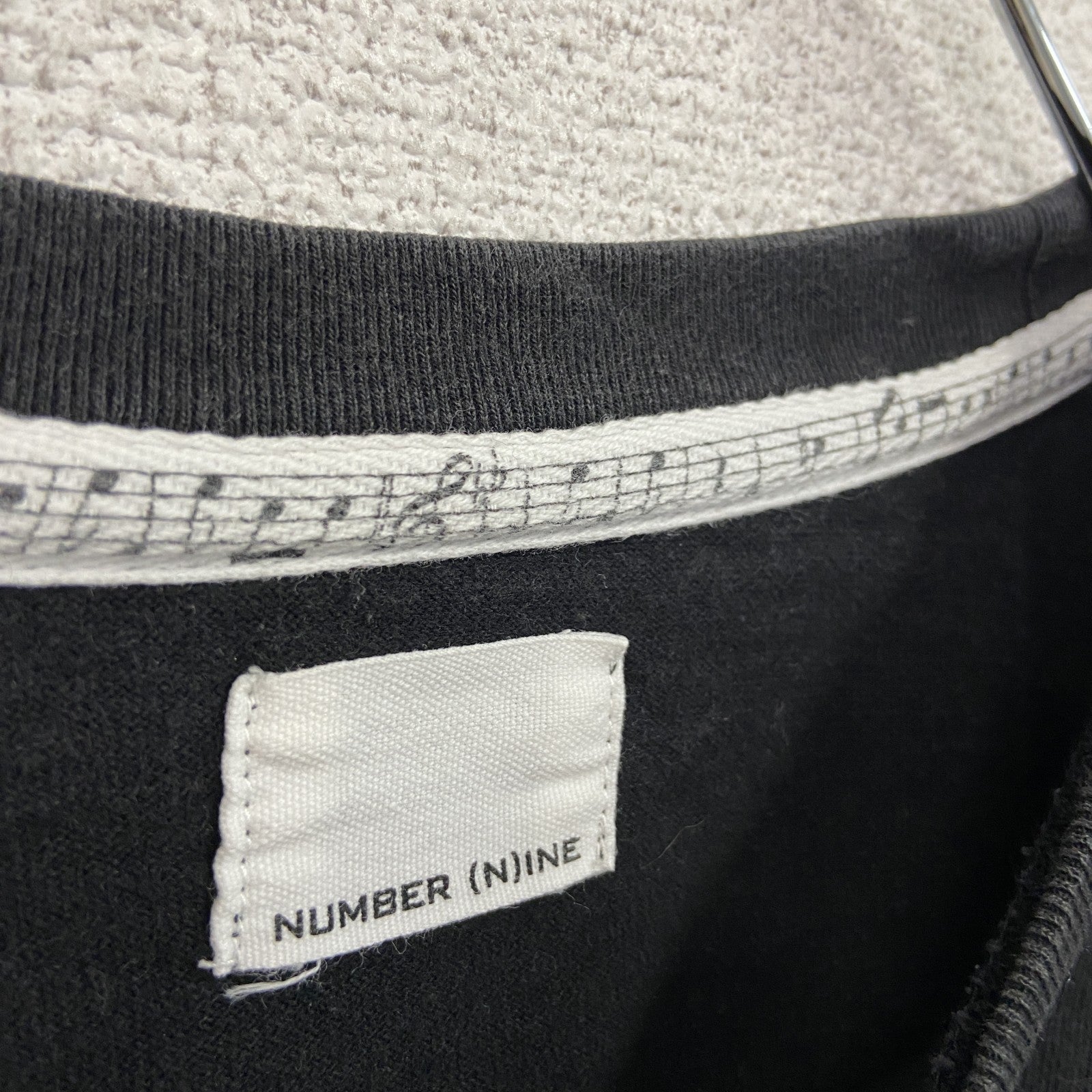 NUMBER (N)INE　ナンバーナイン　半袖Ｔシャツ　無地　黒　ブラック