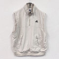 adidas　アディダス　プルオーバーベスト　ハーフジップ　アイボリー　O/XGサイズ