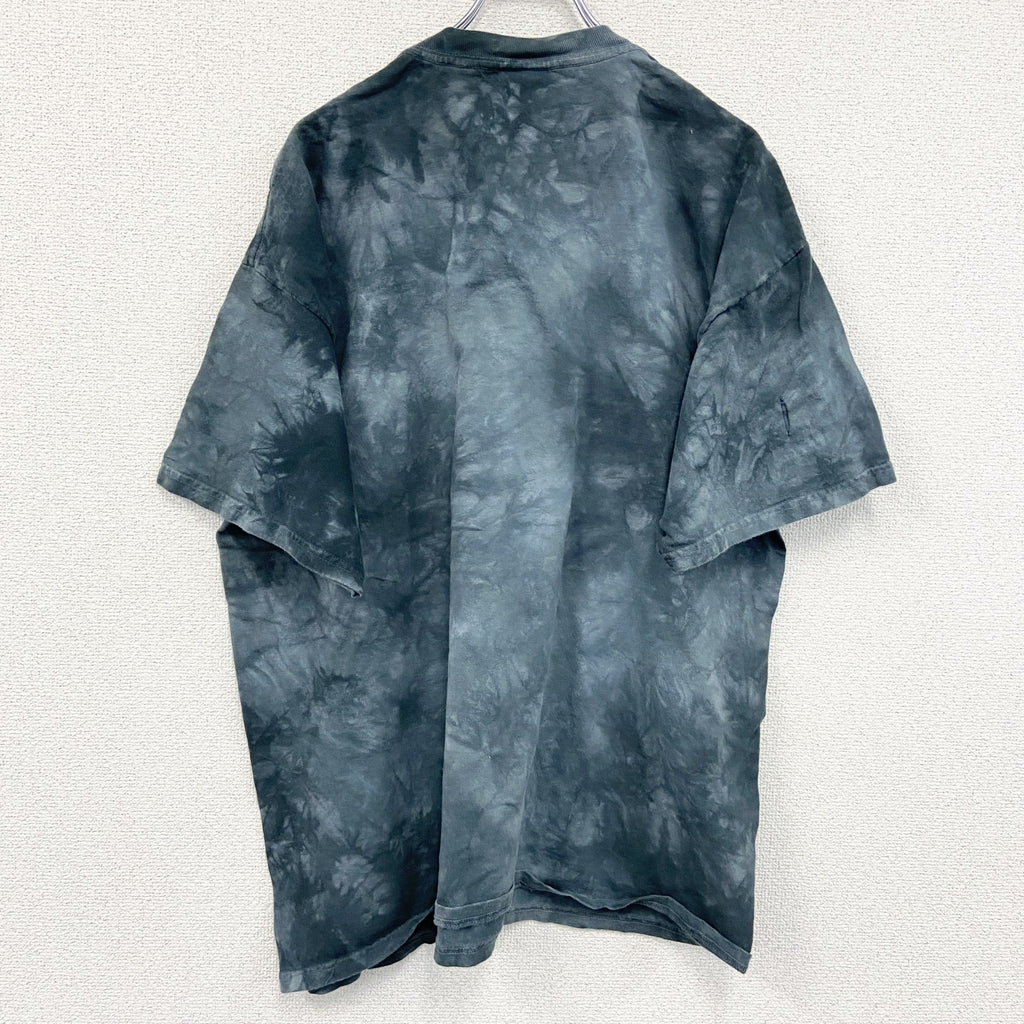 THE MOUNTAIN　ザマウンテン　半袖プリントTシャツ　アニマルT　タイダイ　灰色　グレー　XLサイズ
