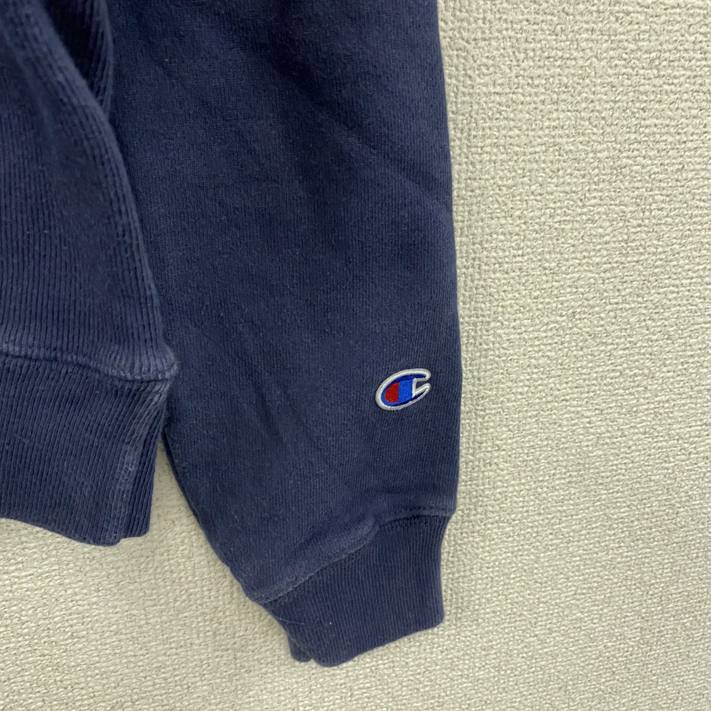 Champion　チャンピオン　リバースウィーブ　スウェット/トレーナー　デカロゴ　紺　ネイビー　Sサイズ