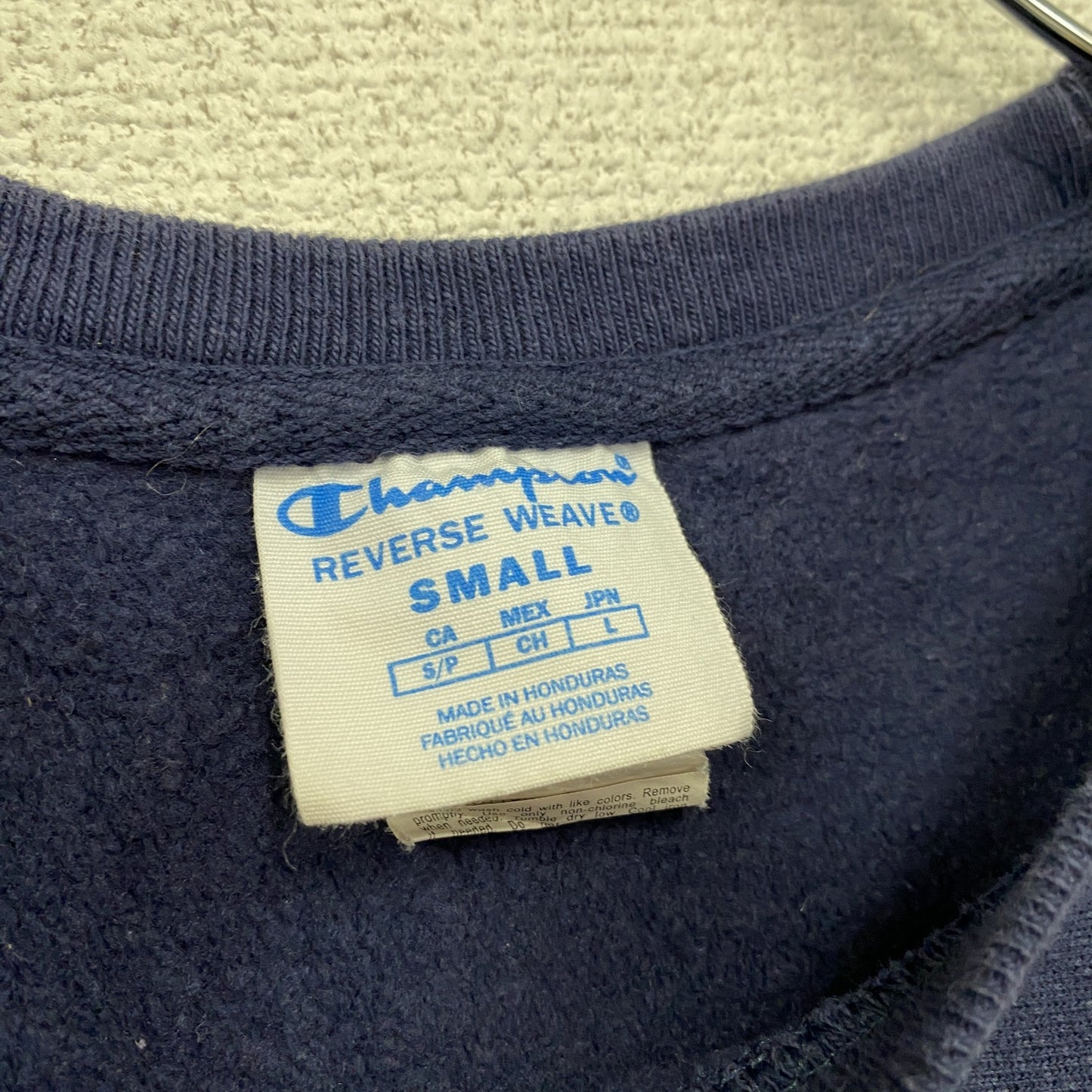 Champion　チャンピオン　リバースウィーブ　スウェット/トレーナー　デカロゴ　紺　ネイビー　Sサイズ
