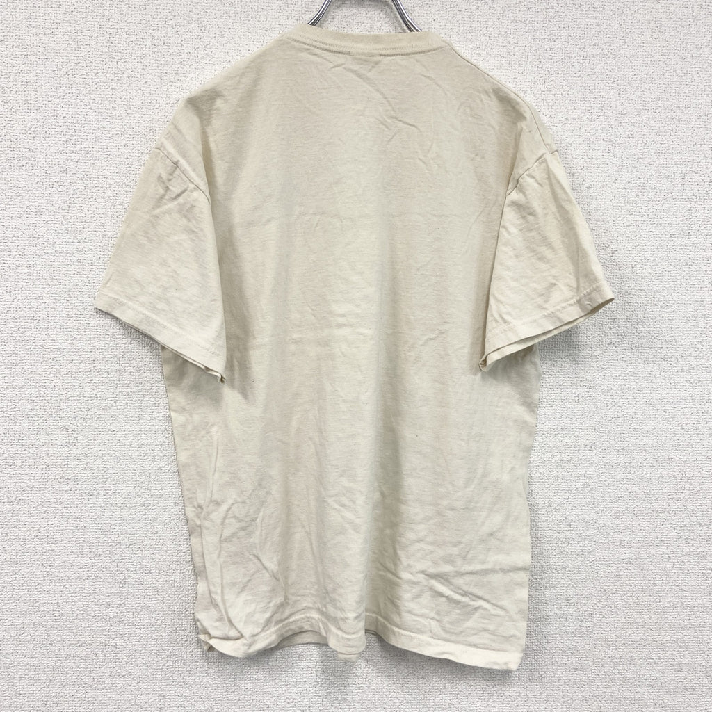 FRUIT OF THELOOM　フルーツオブザルーム　レオナルドダヴィンチ　半袖プリントTシャツ　アイボリー　Ｍサイズ
