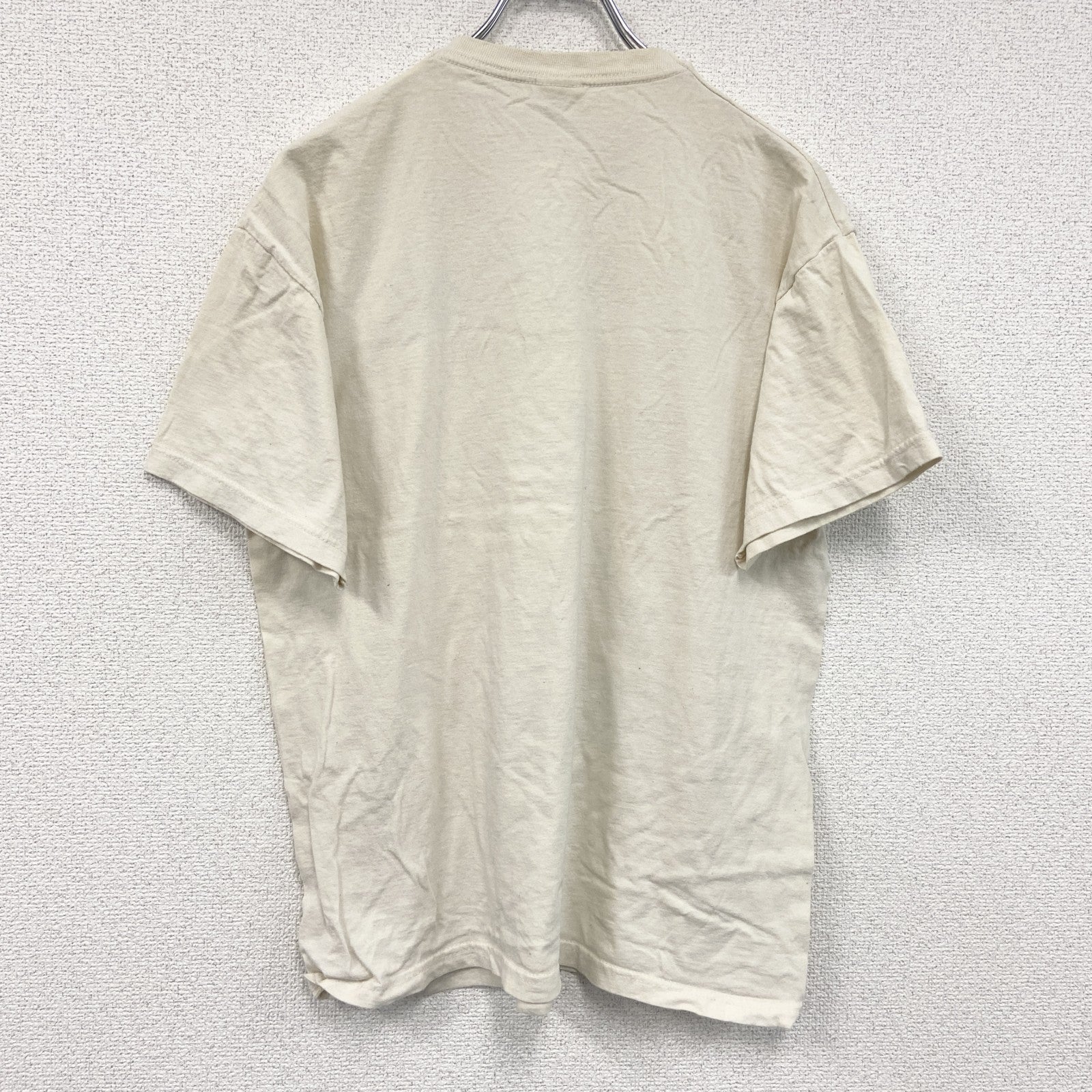 FRUIT OF THELOOM　フルーツオブザルーム　レオナルドダヴィンチ　半袖プリントTシャツ　アイボリー　Ｍサイズ