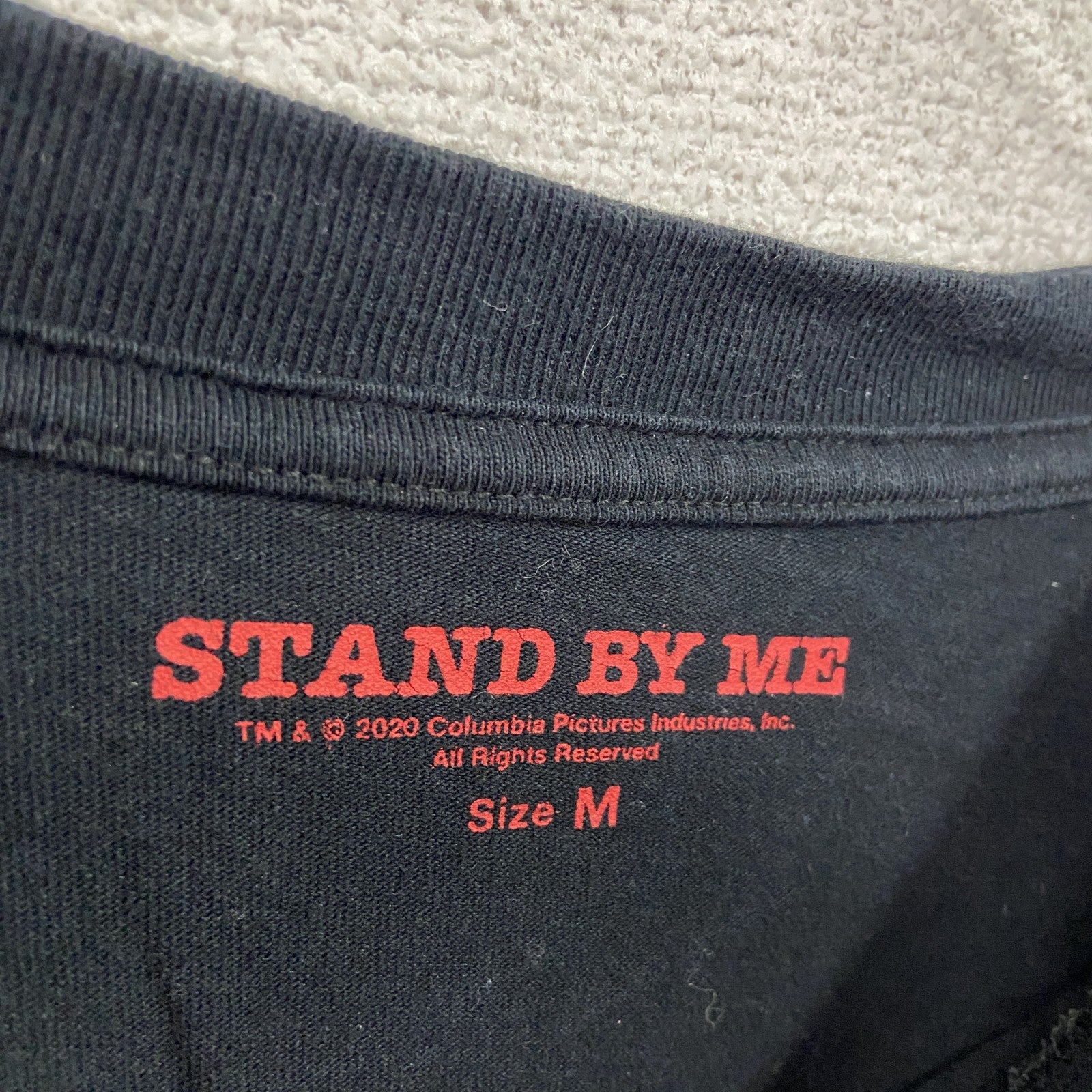 STAND BY ME　スタンドバイミー　半袖ムービープリントＴシャツ　Mサイズ　黒　ブラック　Mサイズ