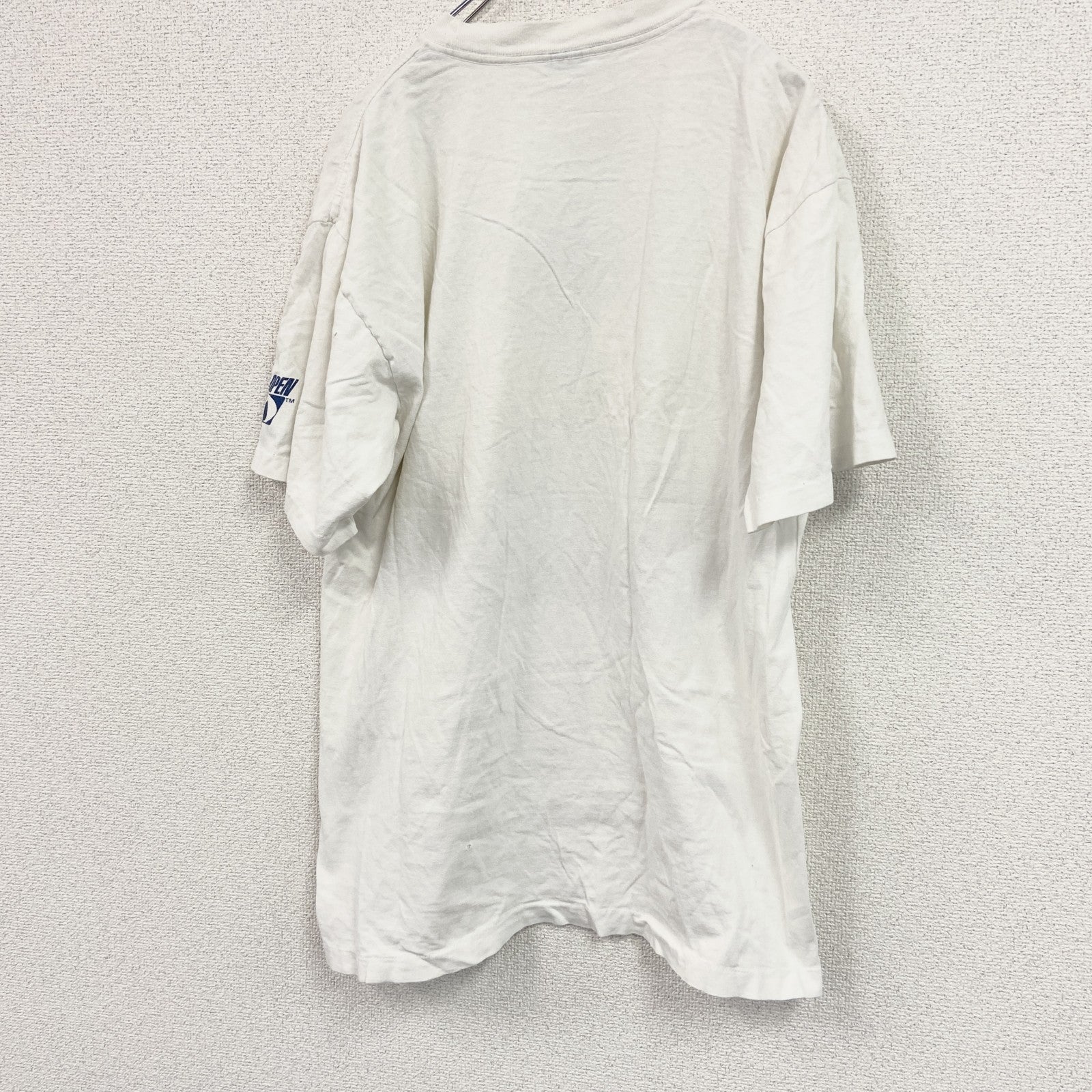 90s～　FERON'S　半袖プリントＴシャツ　シングルステッチ　ヴィンテージ　白　ホワイト