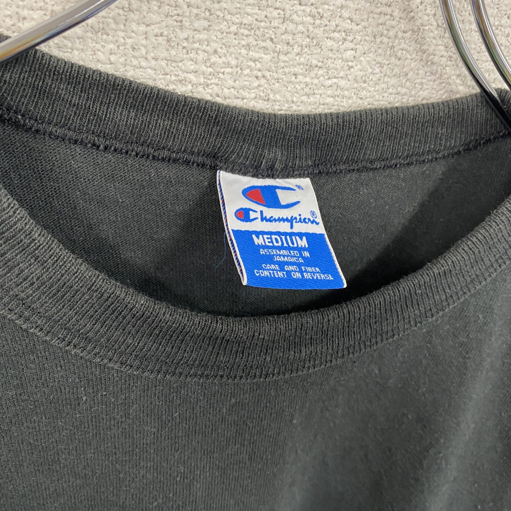 90s　champion　チャンピオン　半袖Tシャツ　ヴィンテージ　黒　ブラック　Mサイズ