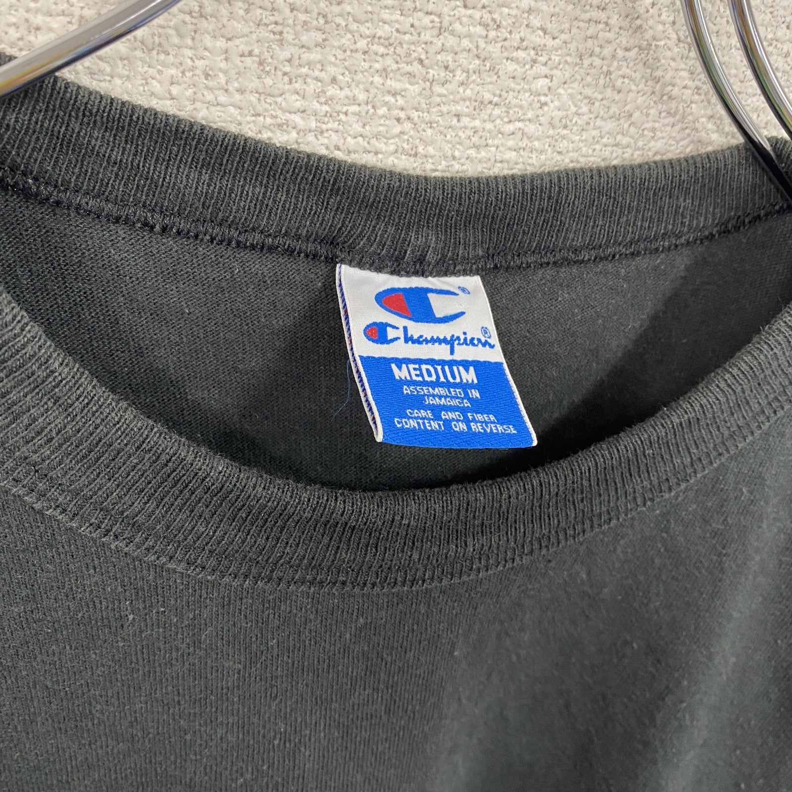 90s　champion　チャンピオン　半袖Tシャツ　ヴィンテージ　黒　ブラック　Mサイズ