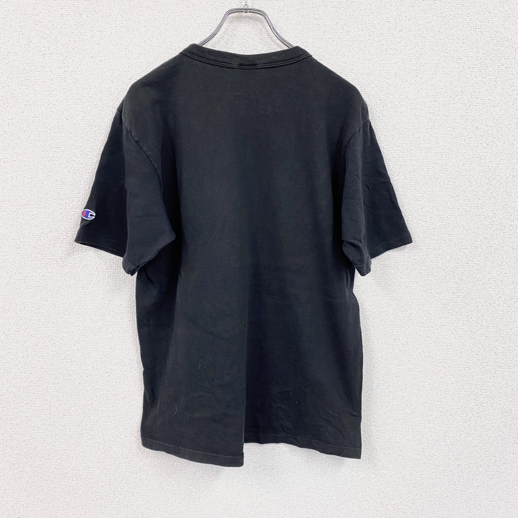 90s　champion　チャンピオン　半袖Tシャツ　ヴィンテージ　黒　ブラック　Mサイズ
